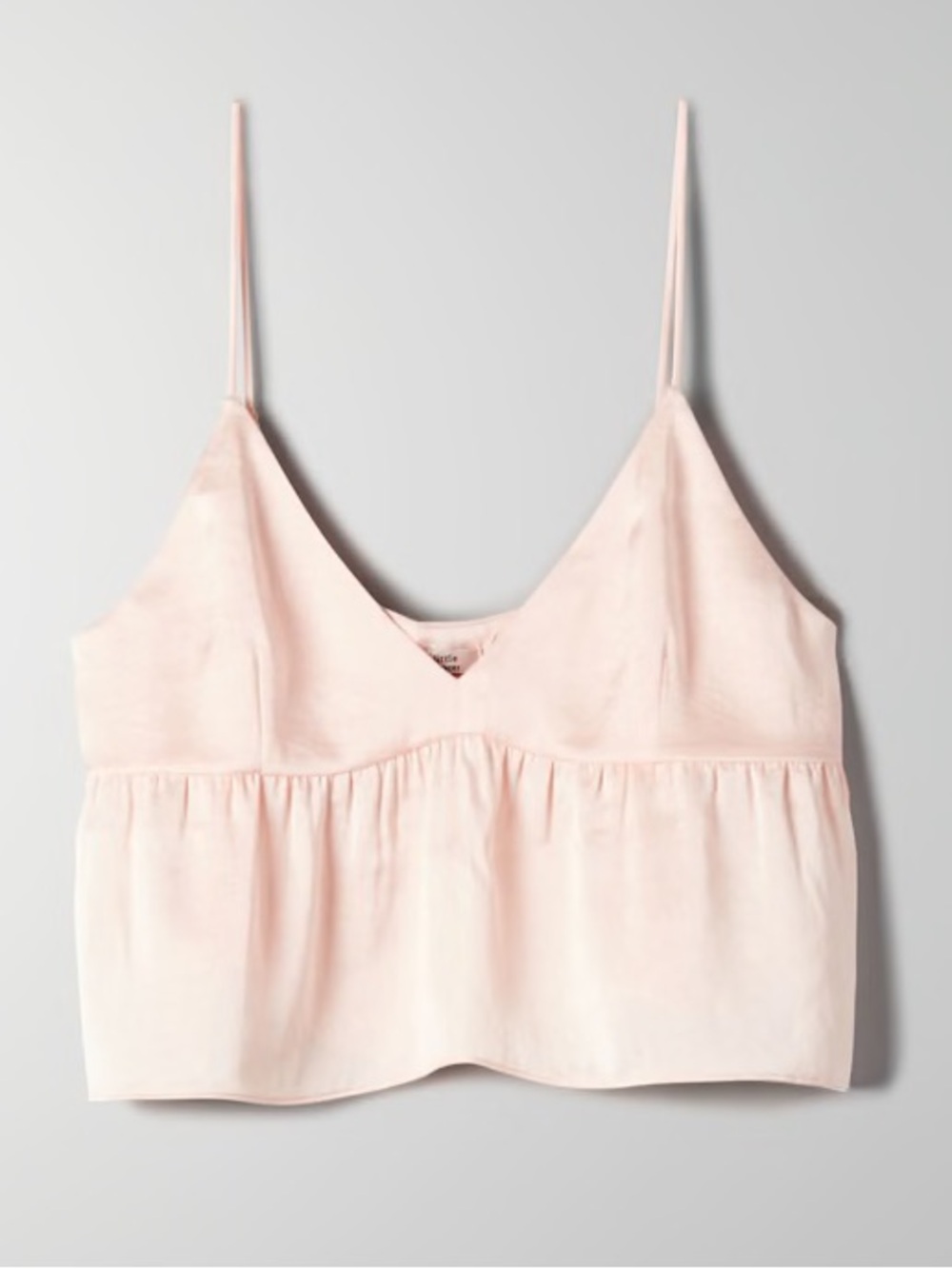Little Moon Lover Satin Camisole in Soft Blush Pink